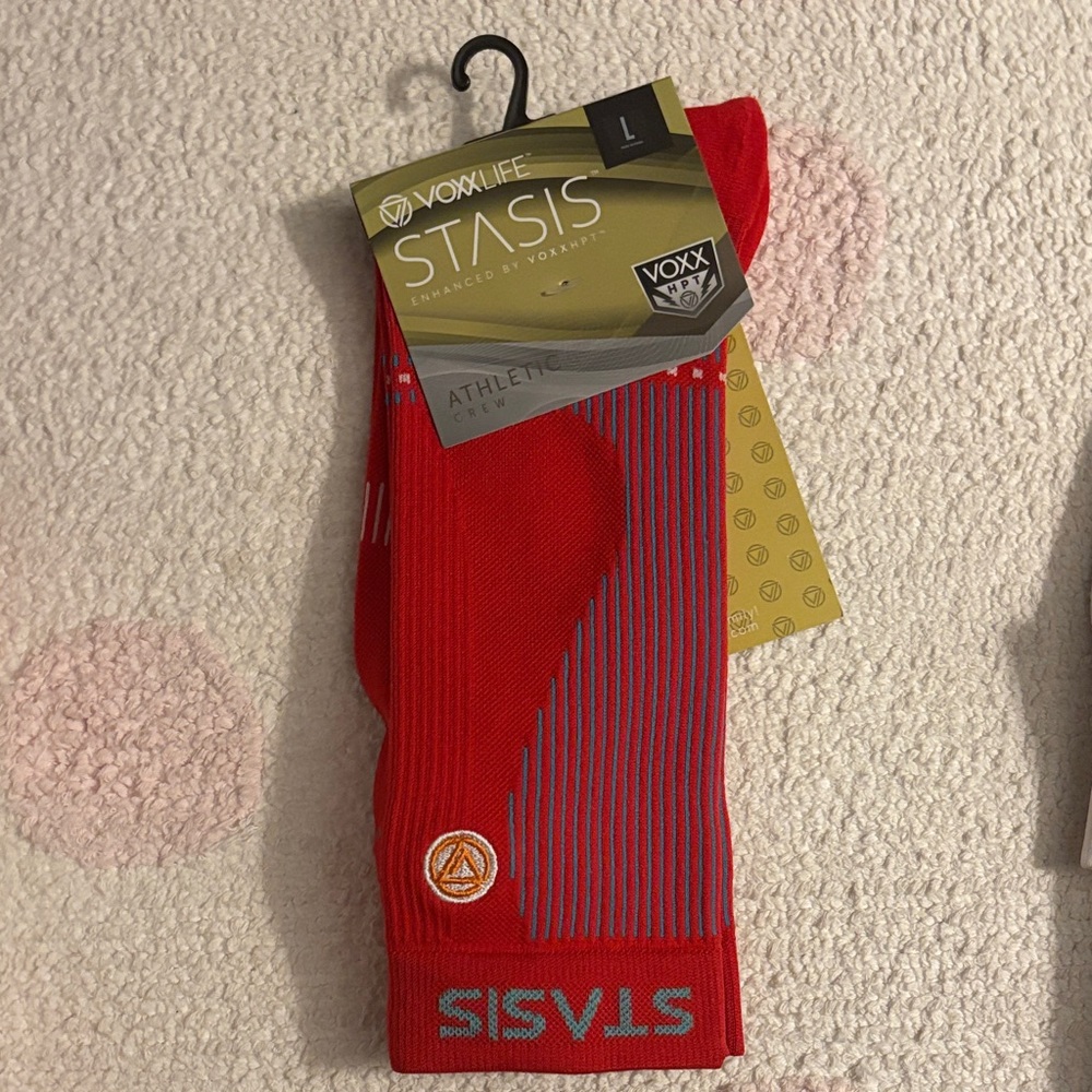 VoxxLife Red Crew Athletic Socks